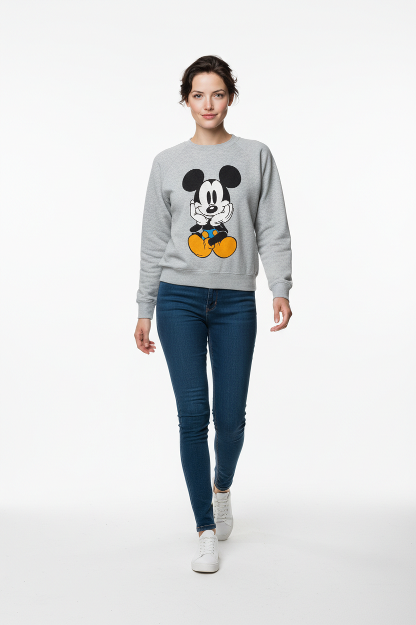 Vintage Mickey Mouse Sweatshirt (L)