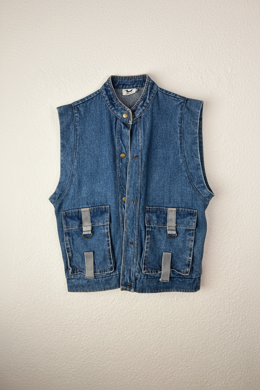 Vintage Denim Vest (M)
