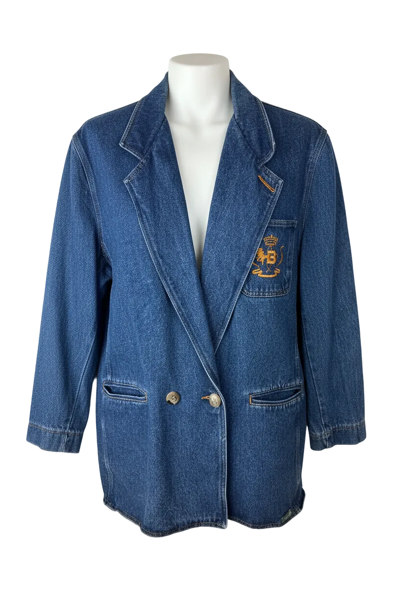 Vintage Oversize Denim Blazer (L)