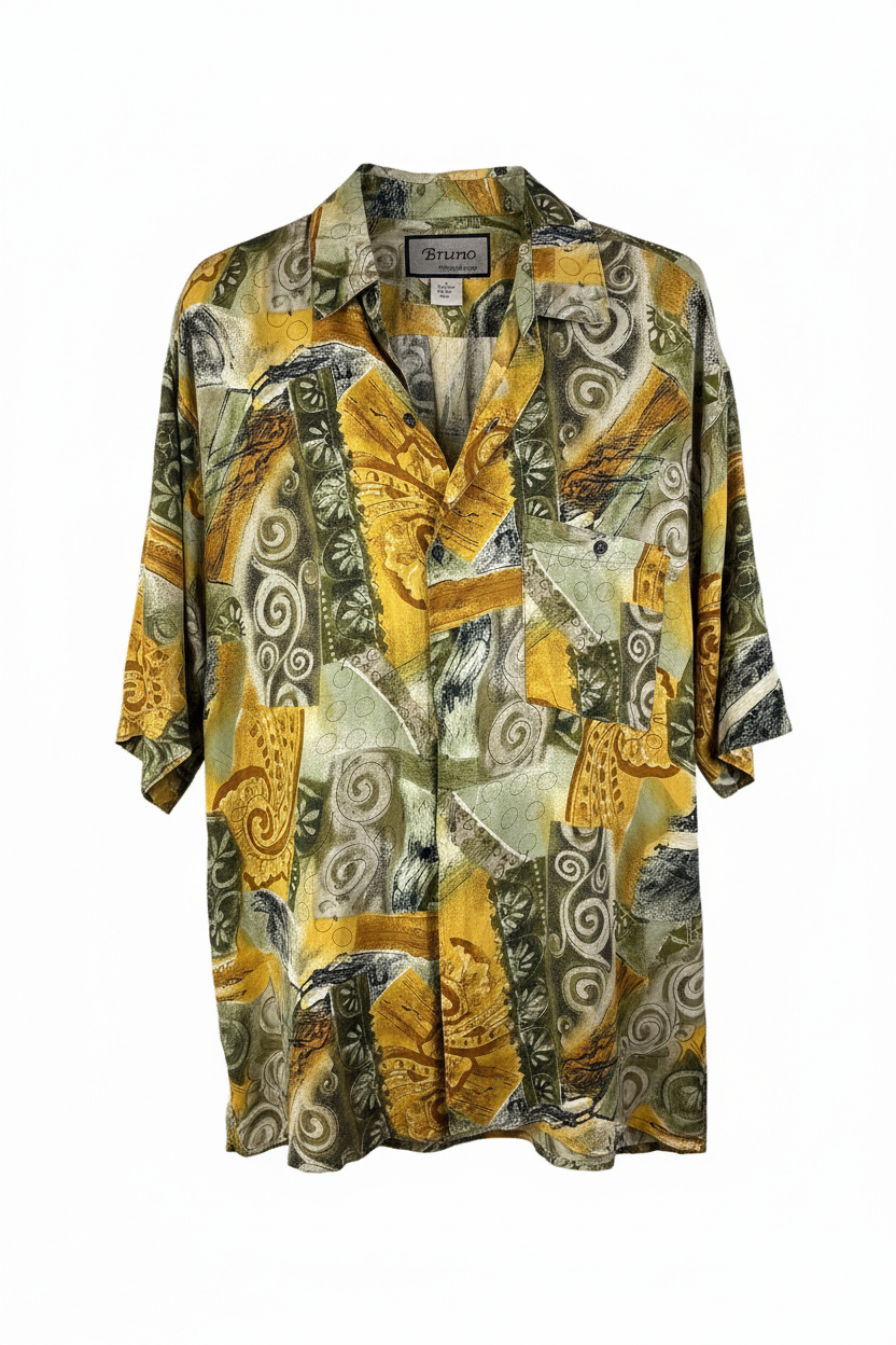 Vintage Bruno Silk Shirt (L)