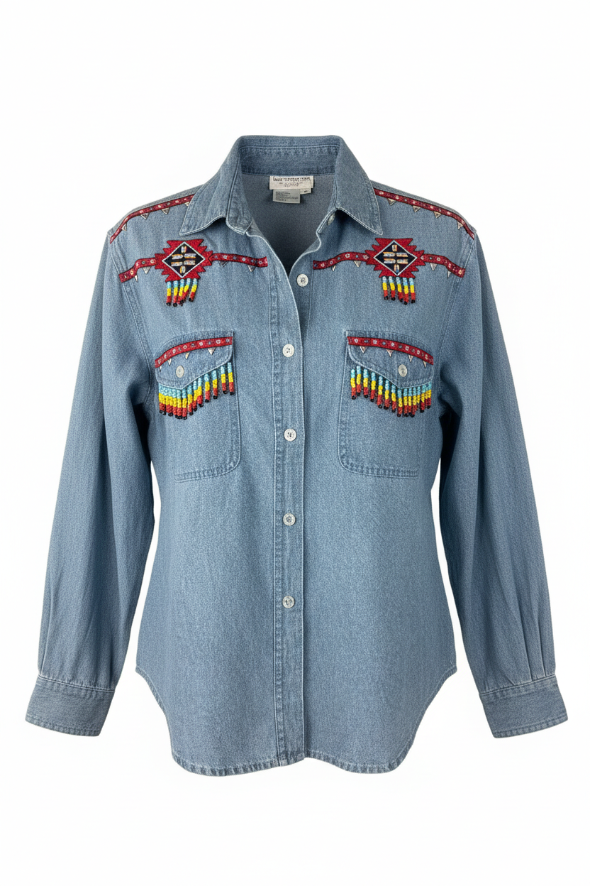 Vintage Lew Magram Denim Shirt (M)