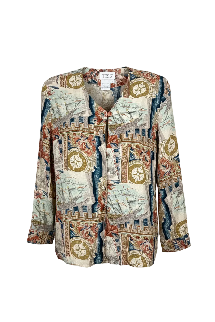 Vintage Tess Silk Blazer (XS)