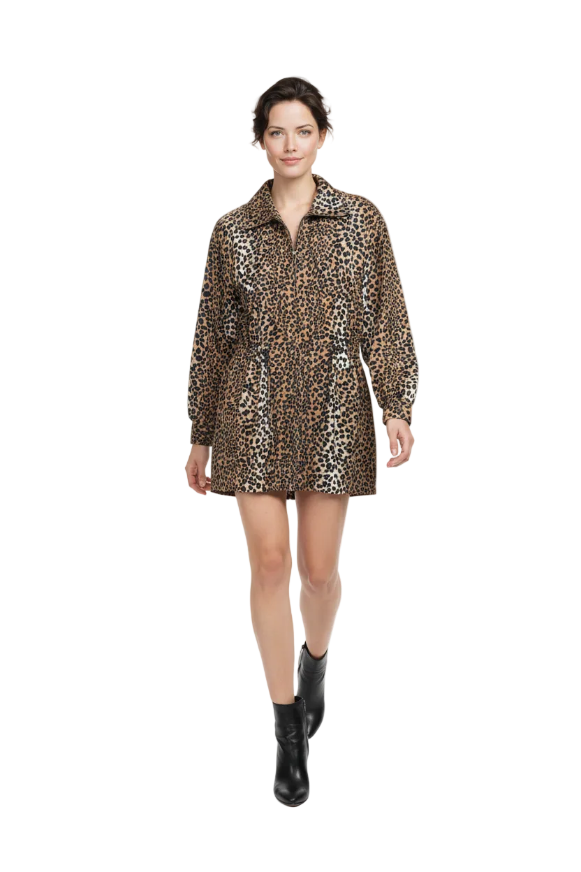 Vintage Leopard Jacket (L)