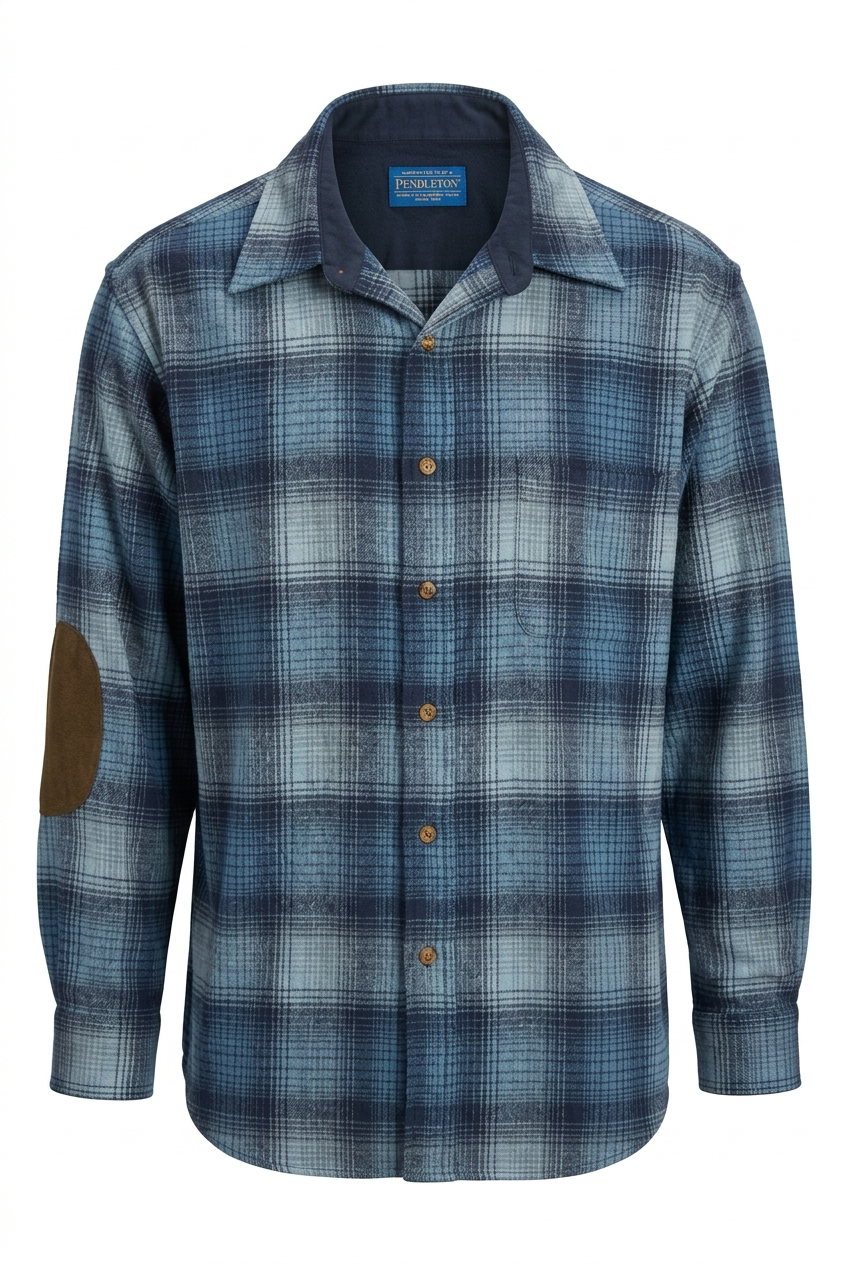 Vintage Blue Pendleton Wool Flanell Shirt (XL)
