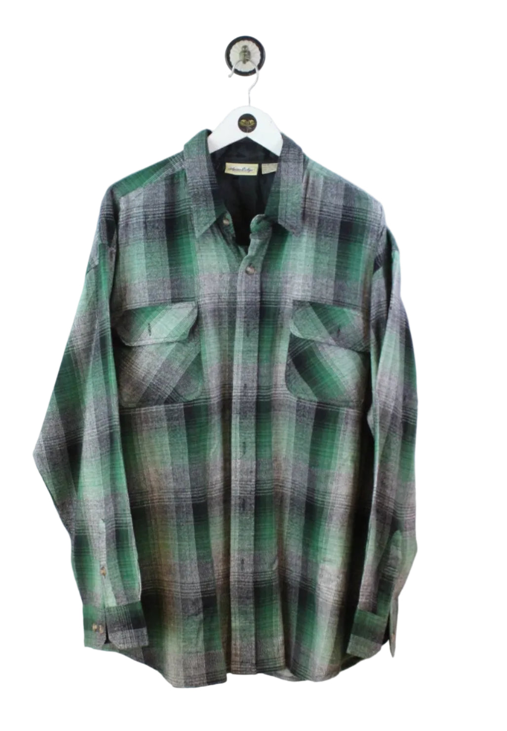 Vintage Alpine Ridge Flannel Shirt (XL)