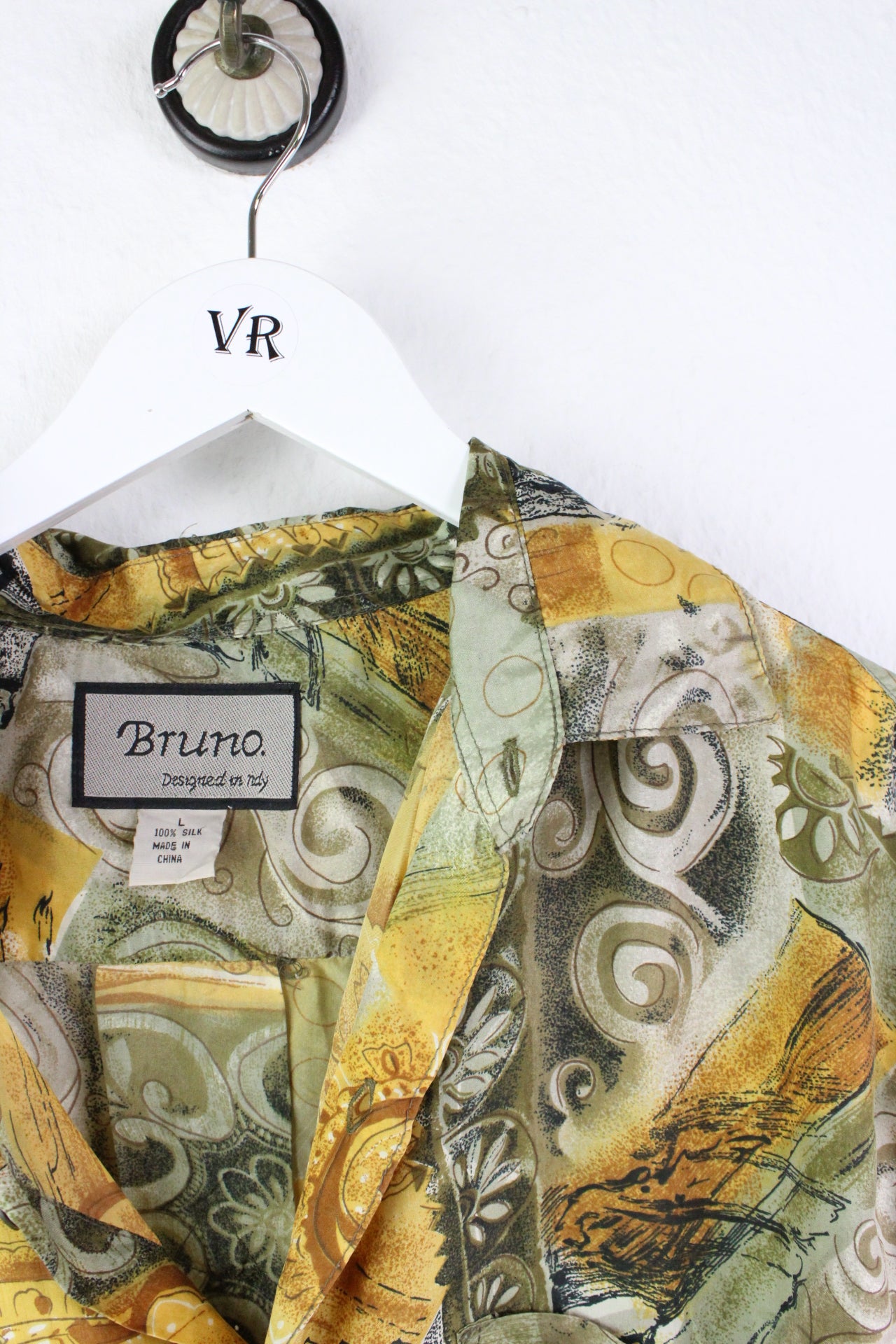 Vintage Bruno Silk Shirt (L)