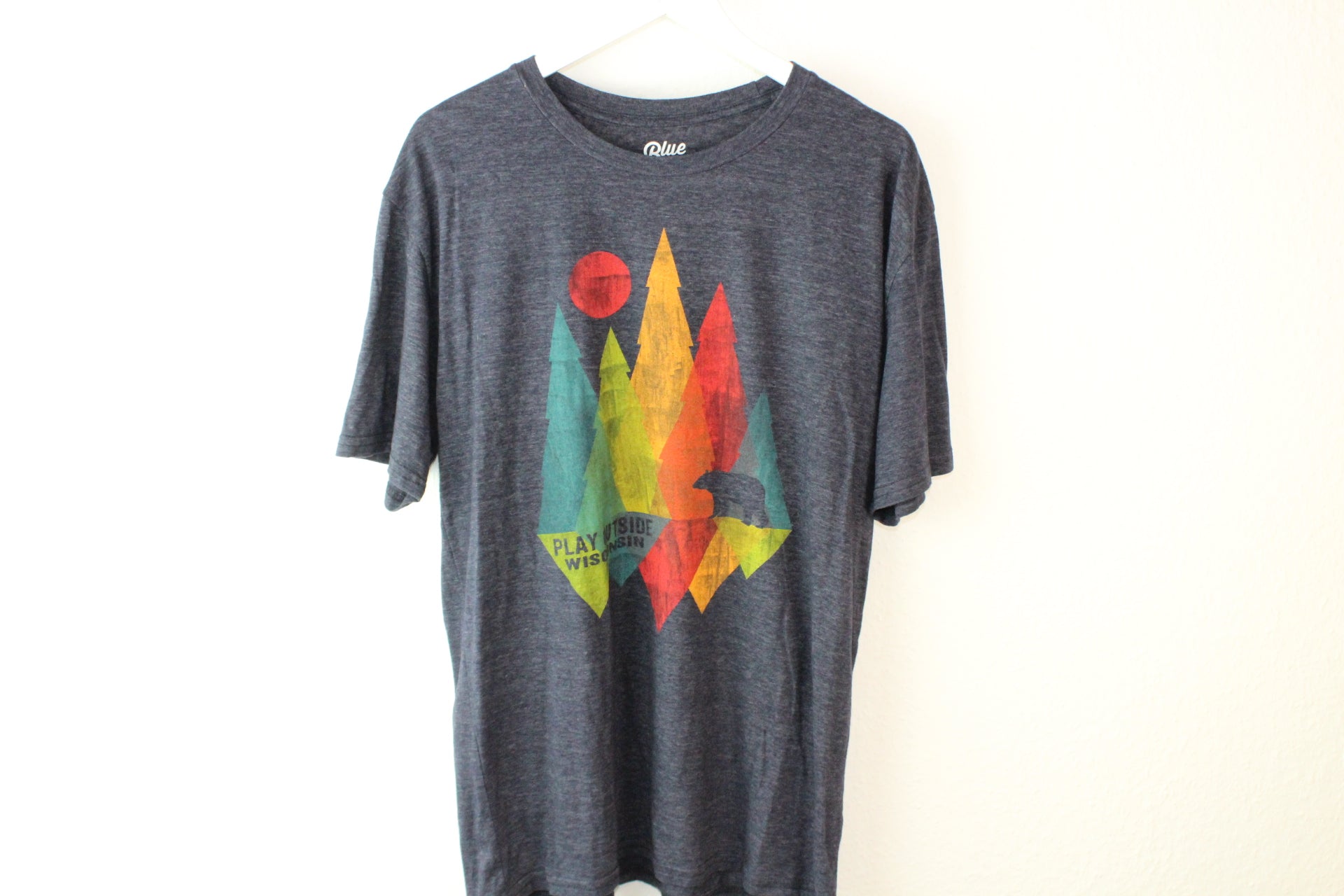 Vintage Play Outside Wisconsin T-Shirt (L)