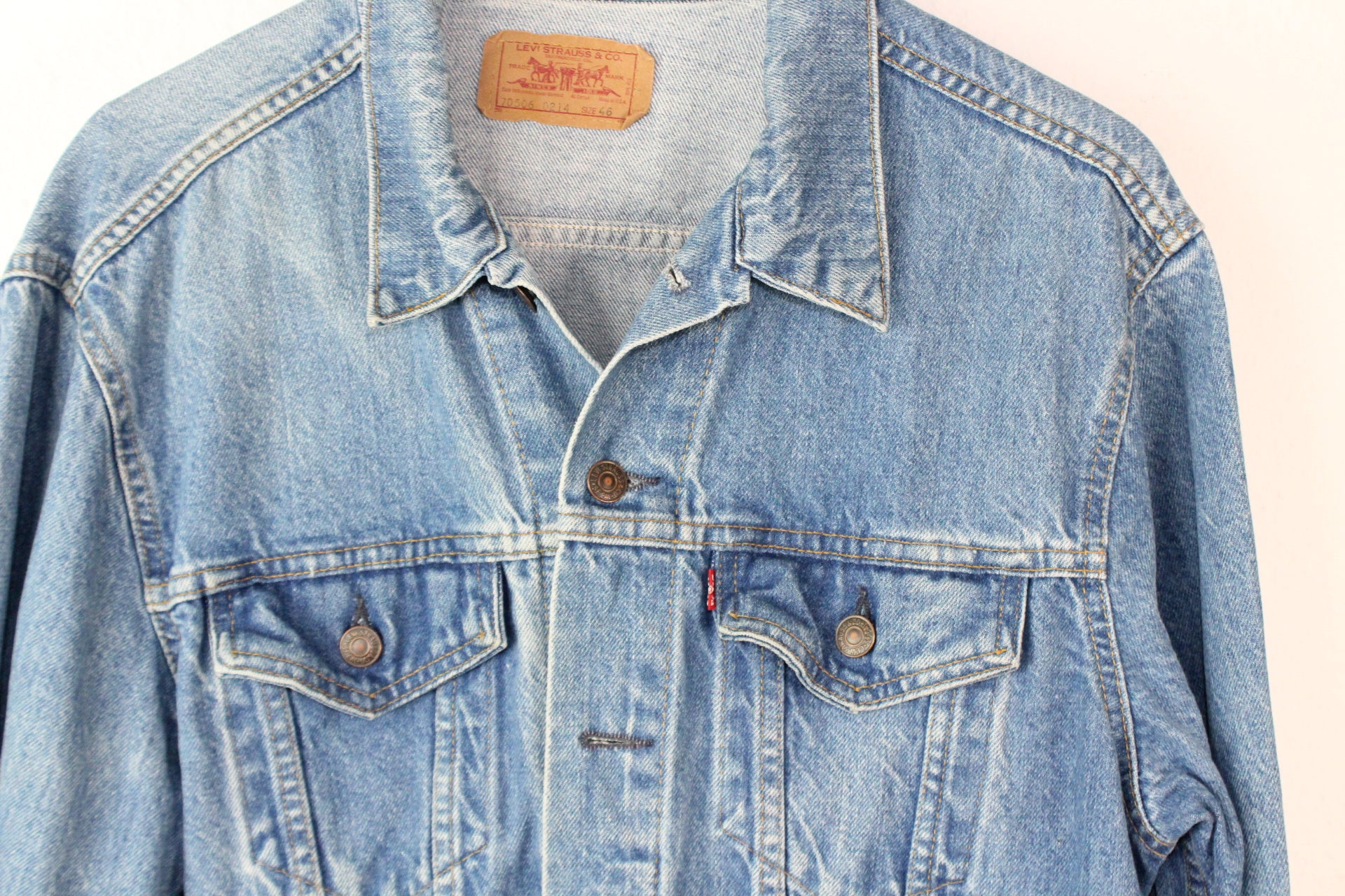 Vintage 80er Levis Denim Jacke (46)