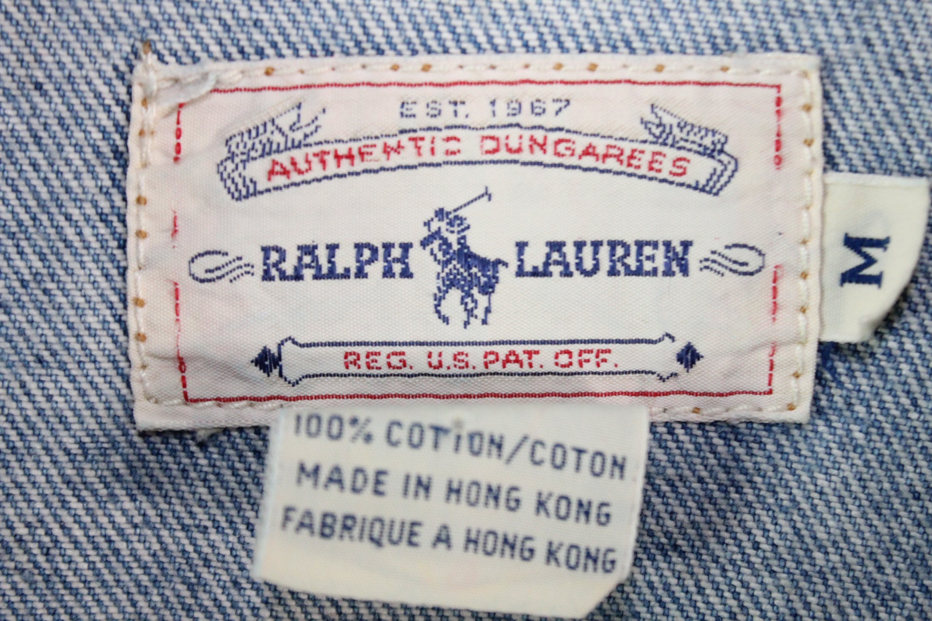 Vintage 80s Ralph Lauren Jeans Jacke (M)