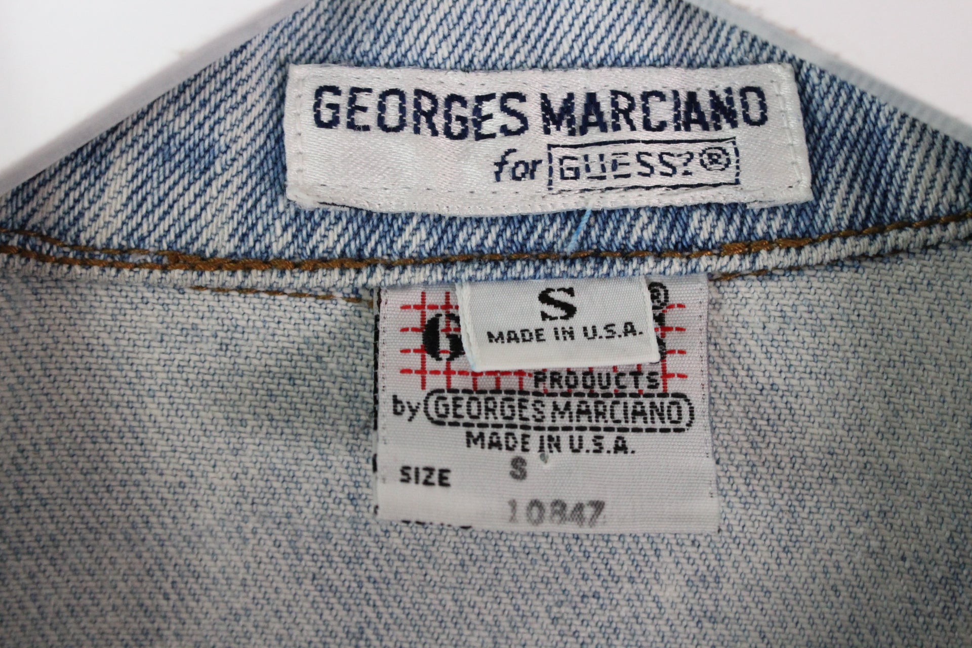 Vintage 80`S Guess Georges Marciano Jeans Jacke (S)