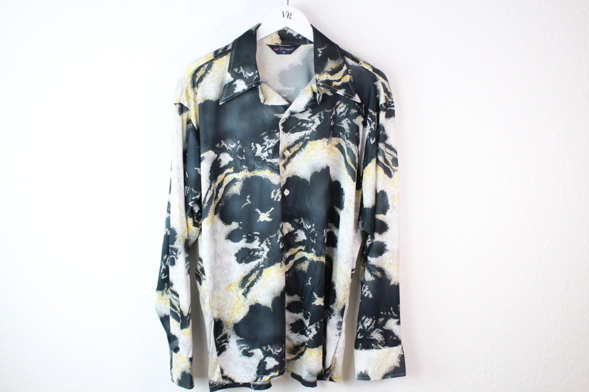 Vintage 70er Donegal Print Shirt (XL)