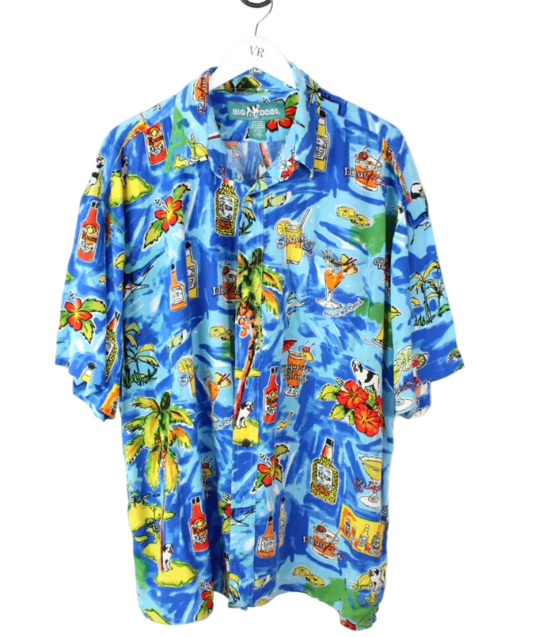 Vintage Beach Drinks Hawaii Shirt (L)