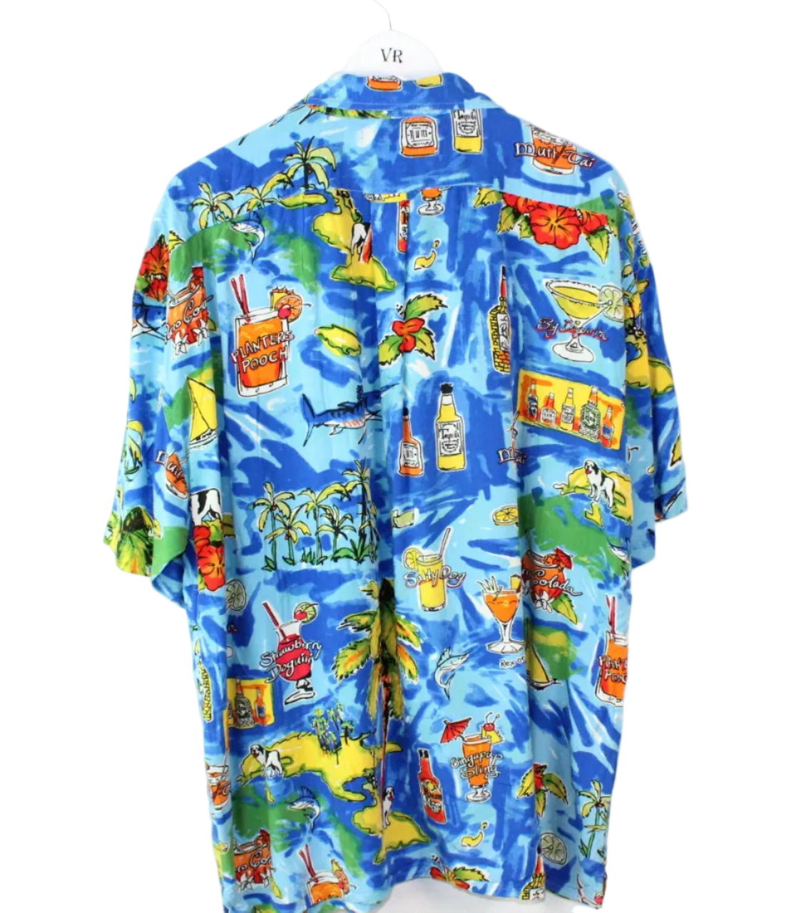 Vintage Beach Drinks Hawaii Shirt (L)