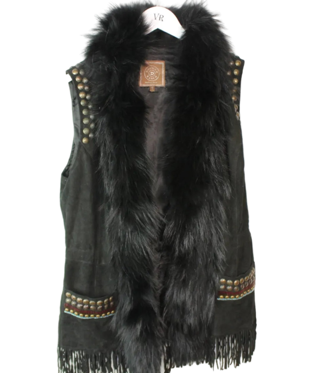 Vintage leather Weste (S)