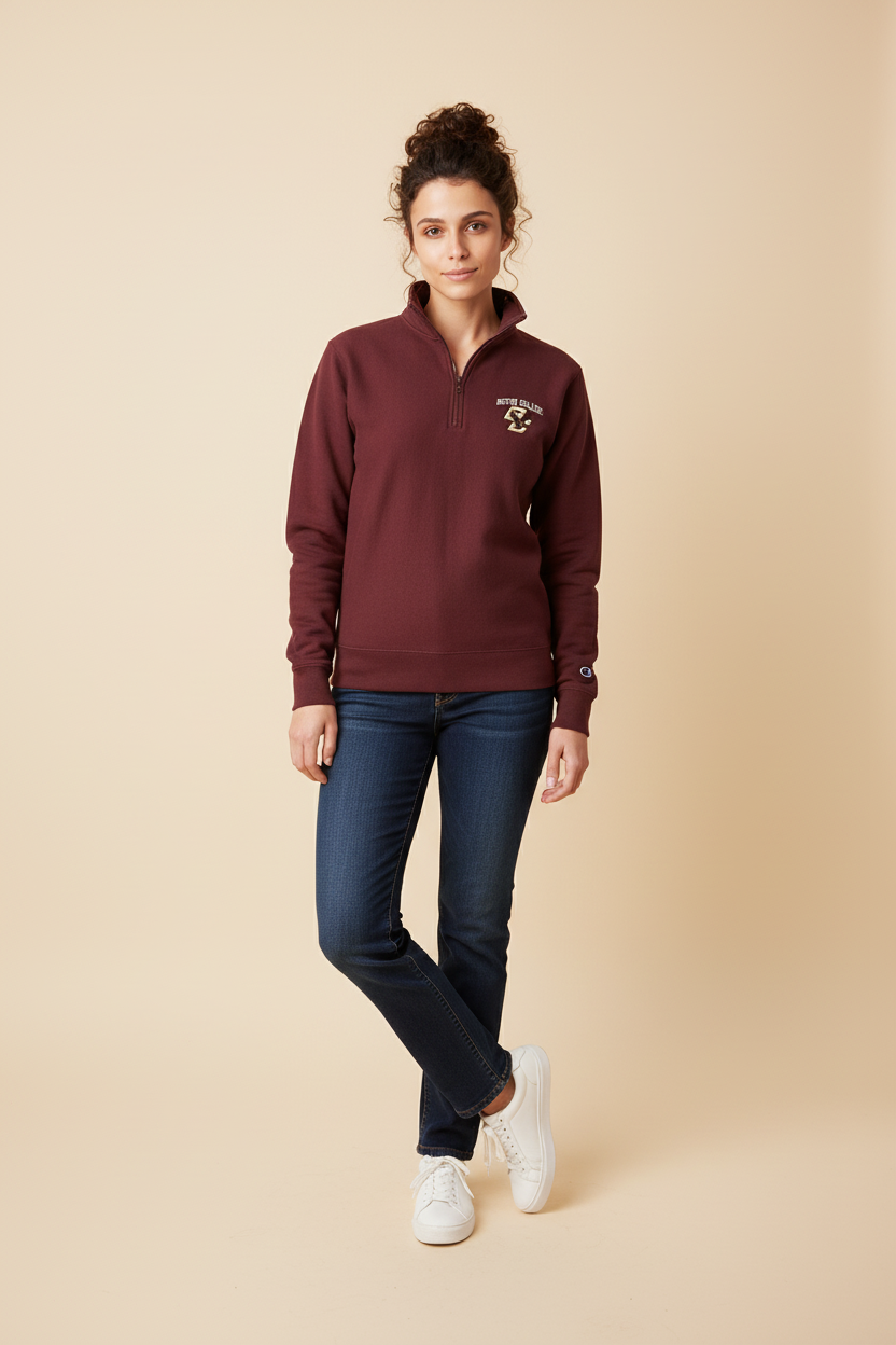 Vintage Boston College Hoodie Sweatshirt (S)