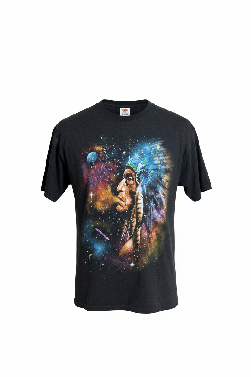 Vintage Native American Indian Chef Tshirt (L)