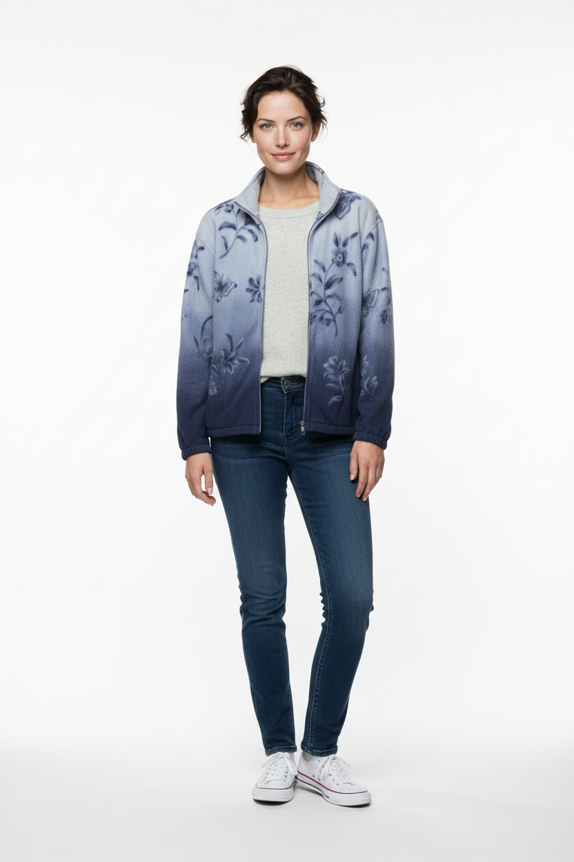 Vintage Alfred Dunner Fleece Jacket (S)