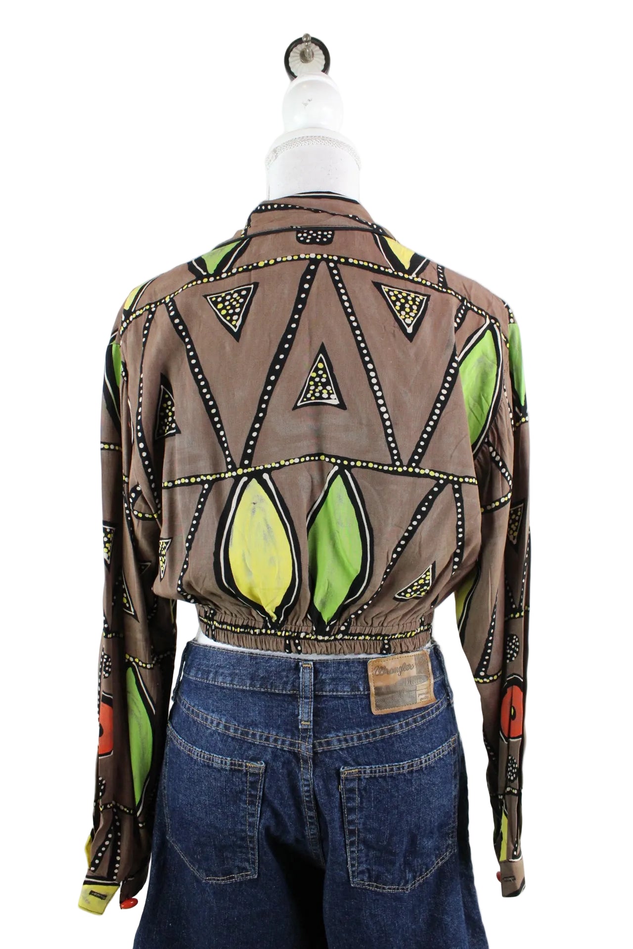 Vintage Platinum Crop Blouse (S) - Vintage & Rags