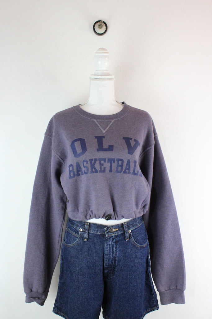 Vintage Basketball Crop Hoodie (S) - Vintage & Rags