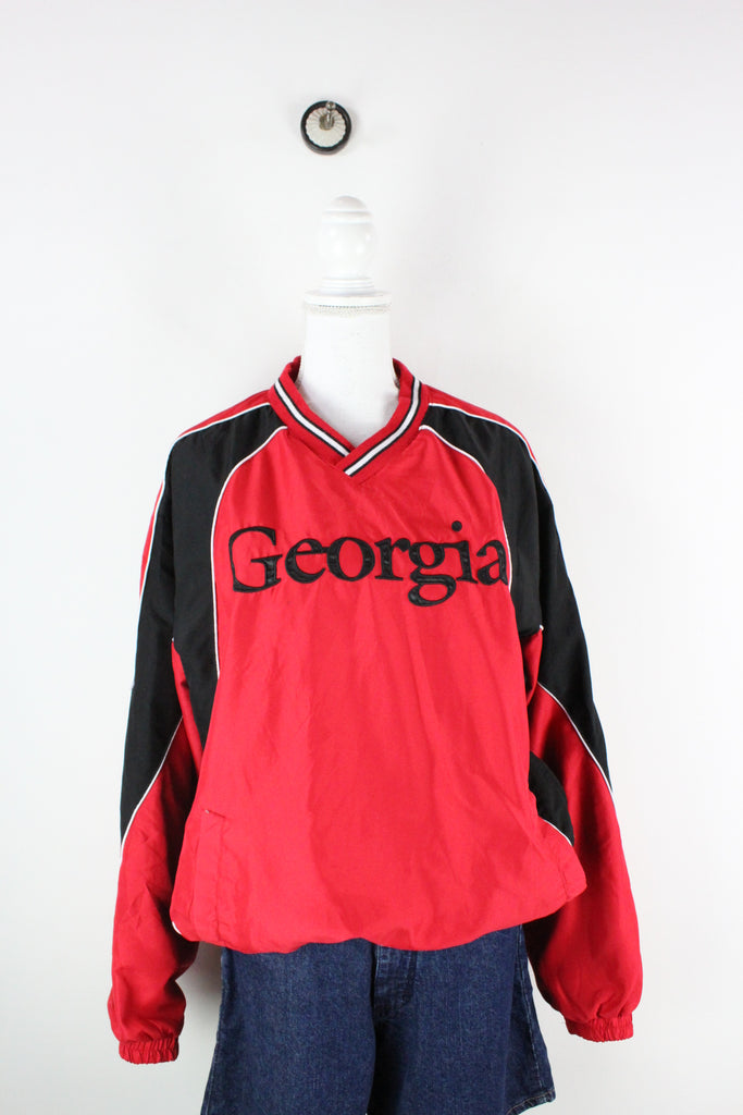Vintage Georgia Windbreaker Sweatshirt (L) - Vintage & Rags