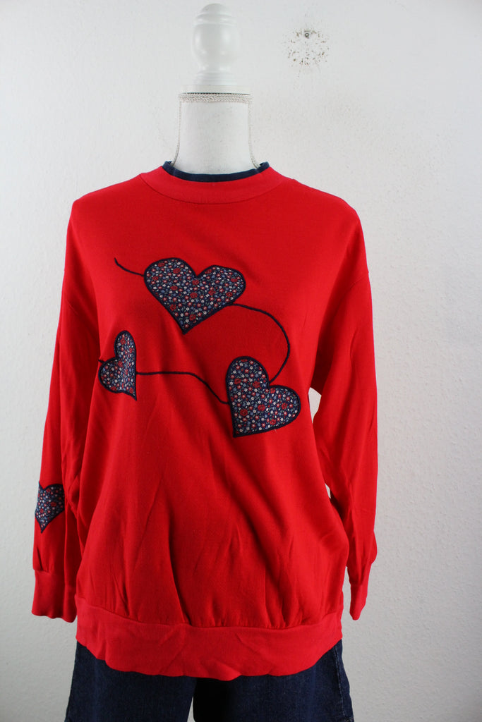 Vintage Heart Sweatshirt (L) - Vintage & Rags