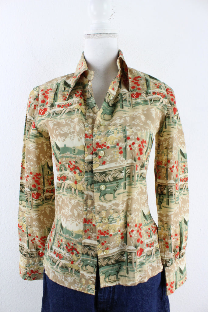 Vintage Apple Shirt (S) - Vintage & Rags