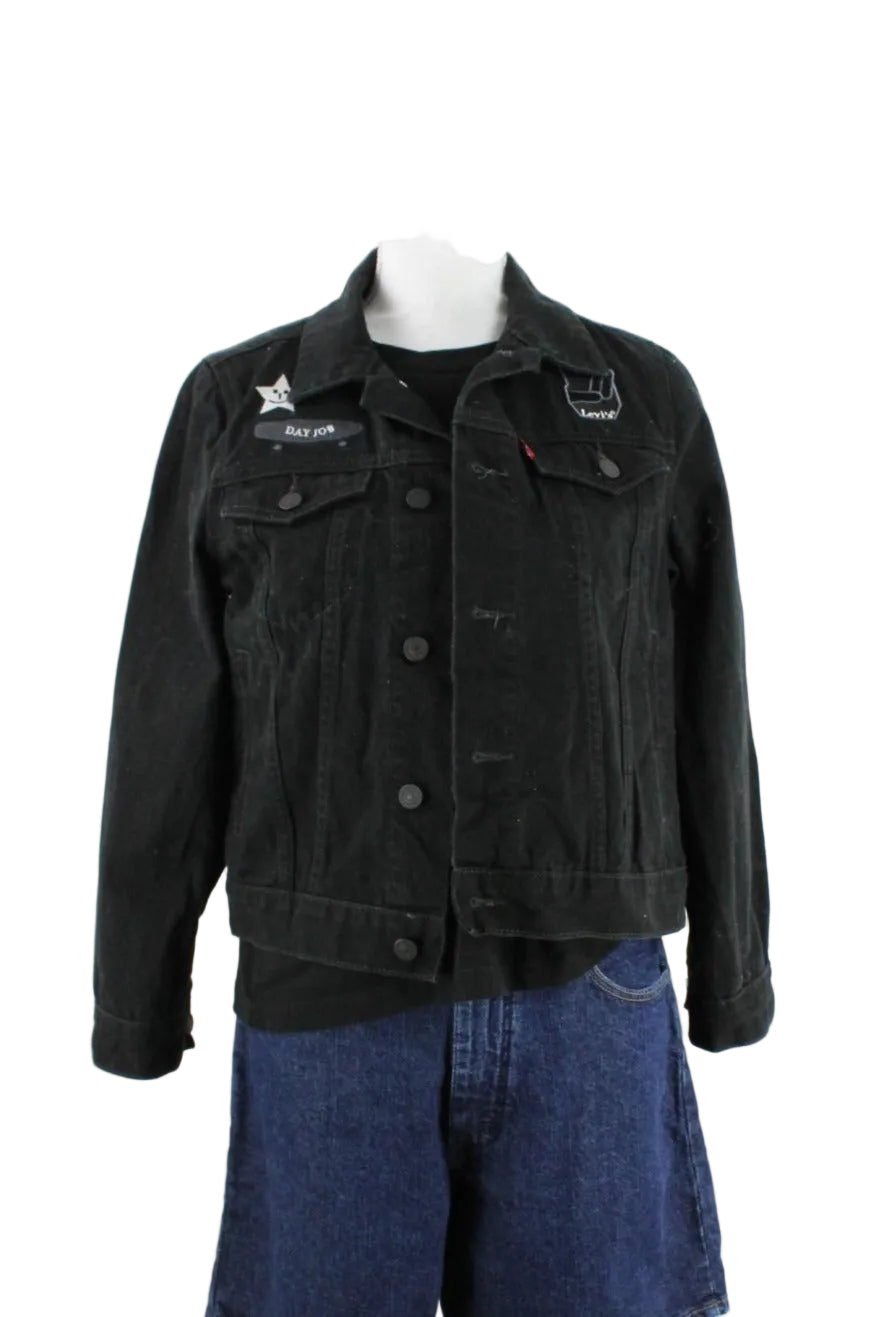 Vintage Black Levis Denim Jacket (M) - Vintage & Rags