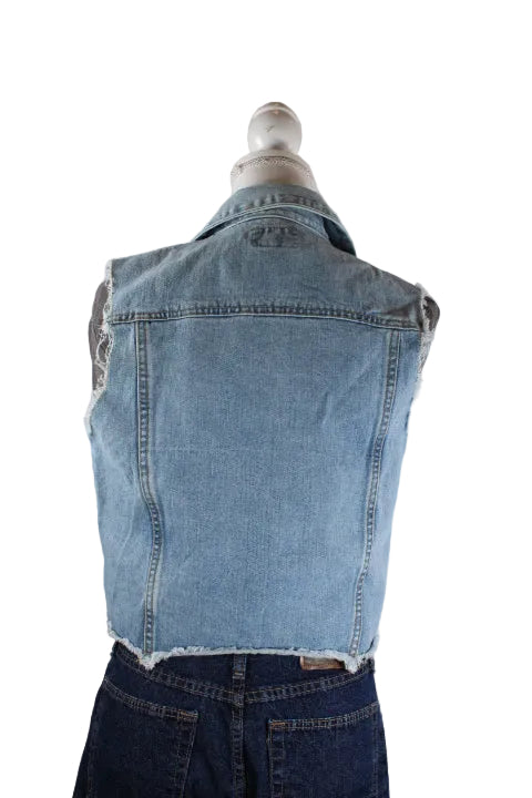Vintage Breaker Denim Vest (M) - Vintage & Rags