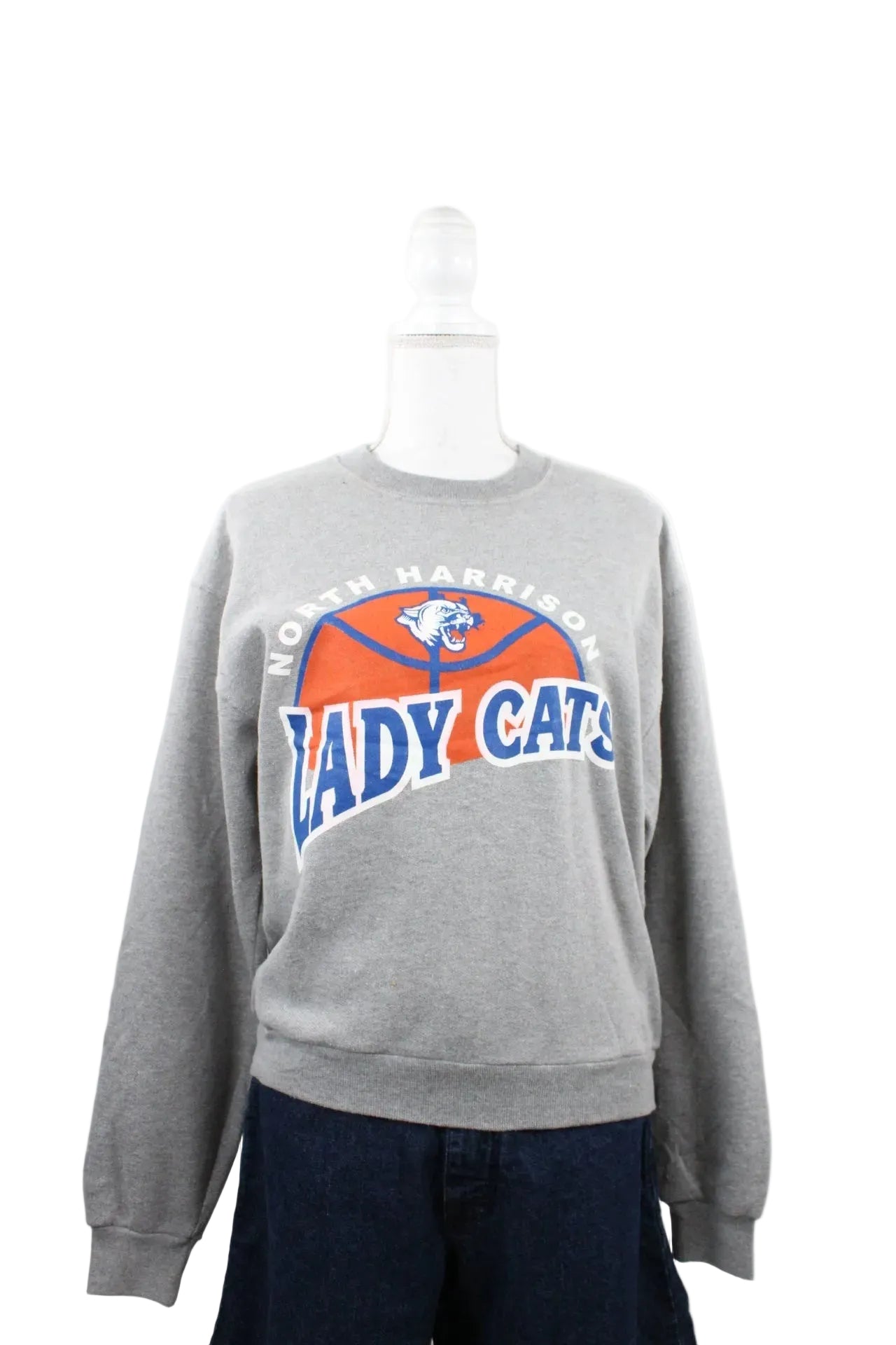 Vintage Lady Cats Sweatshirt (S) - Vintage & Rags