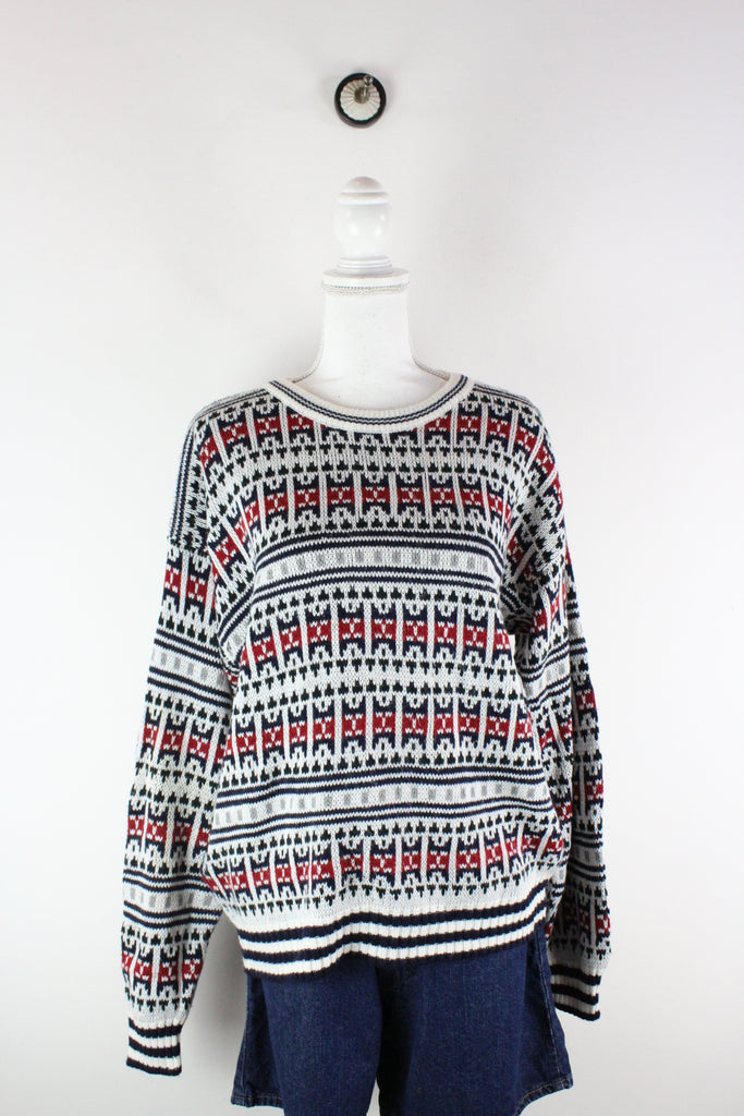 Vintage Patterned Pullover (M) - Vintage & Rags