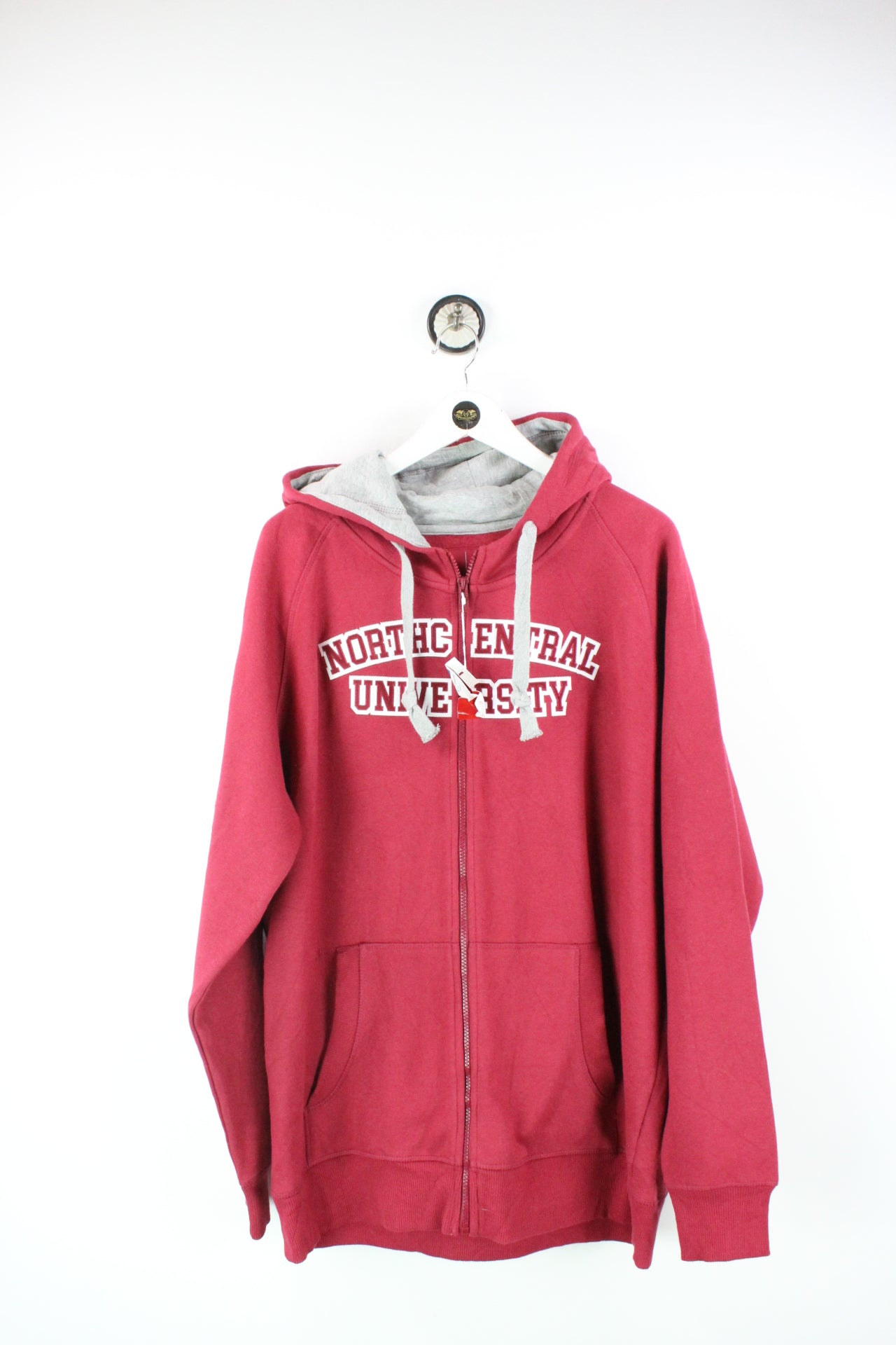 Vintage Red Zip Hoodie (XL)