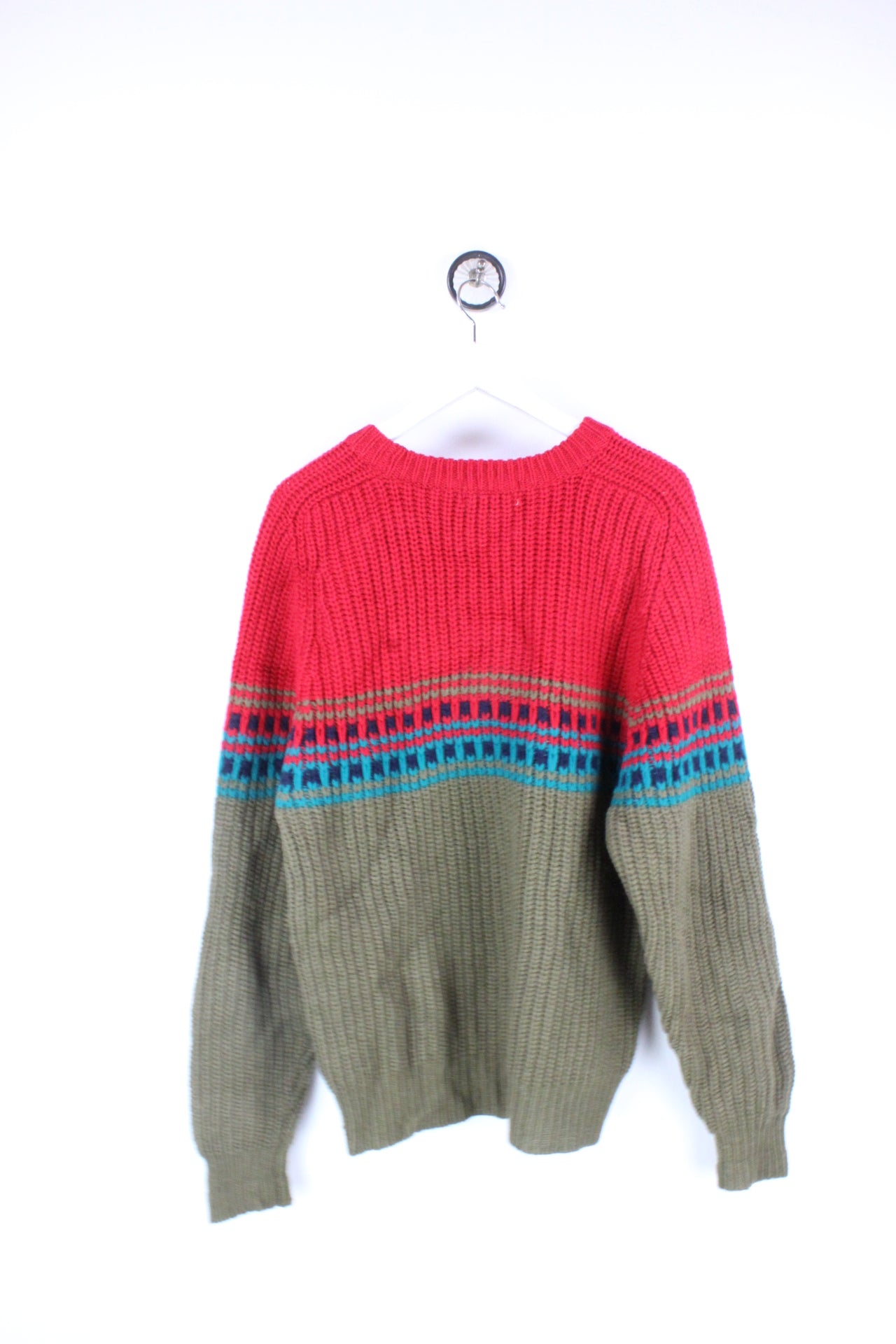 Vintage Red Wool Pullover (L)