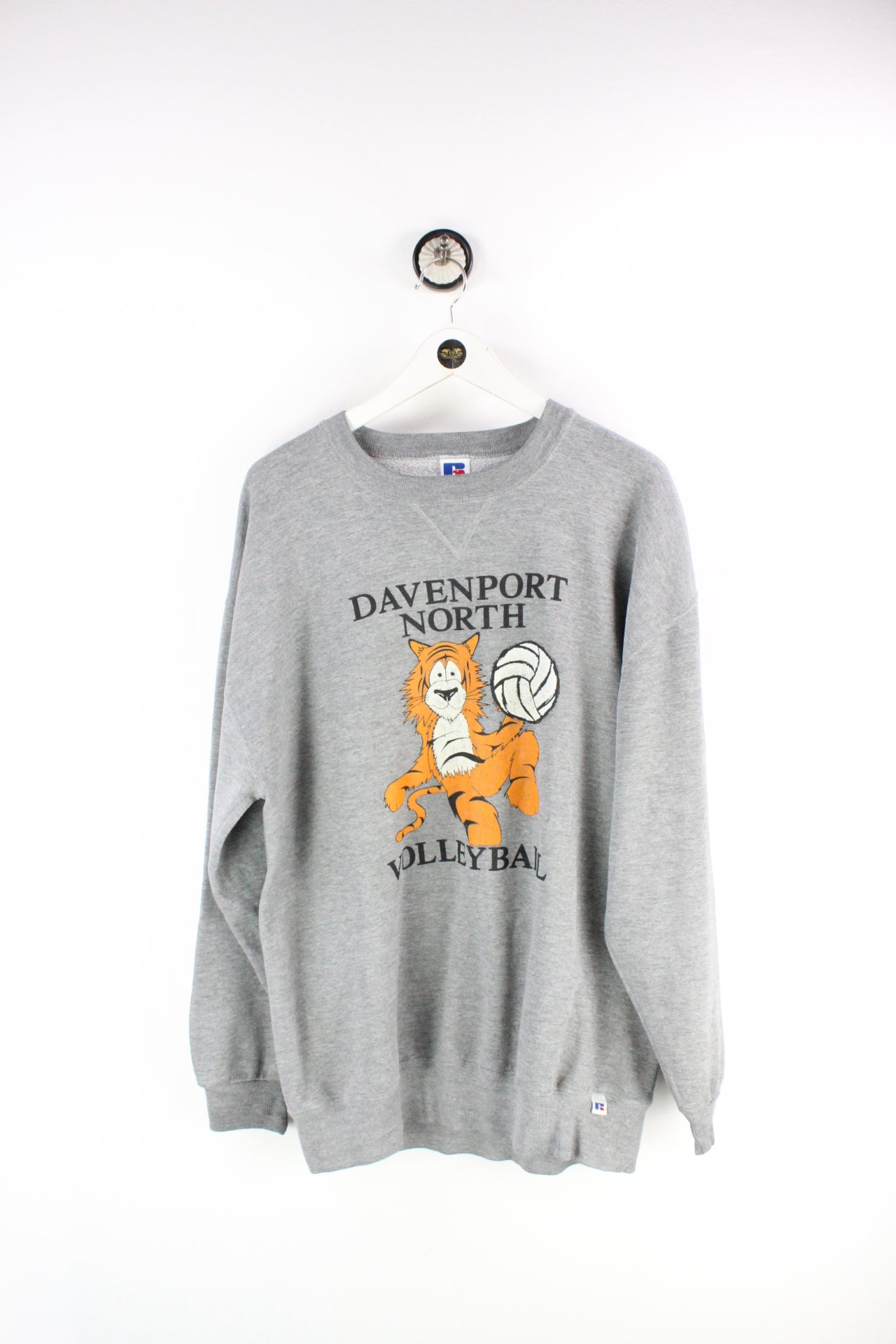 Vintage Grey Volleyball Sweatshirt (XL)