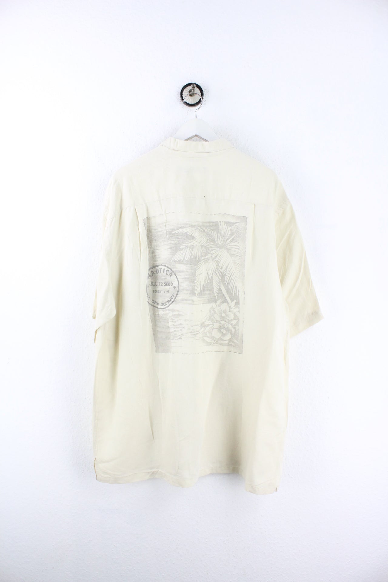 Vintage Nautica Linen Shirt (L) - Vintage & Rags Online