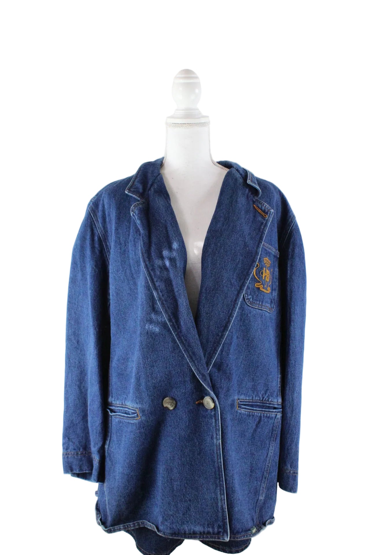 Vintage Oversize Denim Jacket (L) - Vintage & Rags