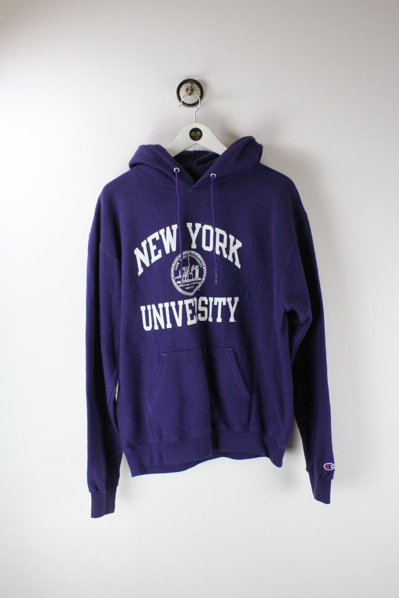 Vintage Champion New York University Hoodie (M)