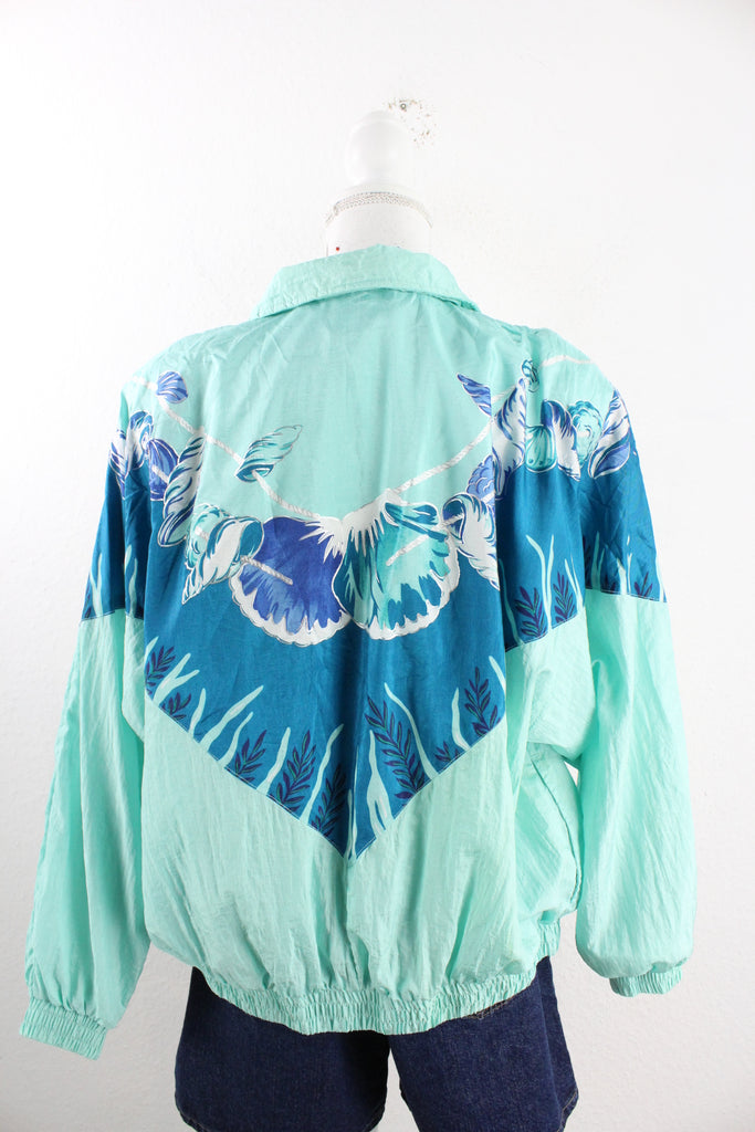 Vintage Blue Shell Jacket (L) - Vintage & Rags Online