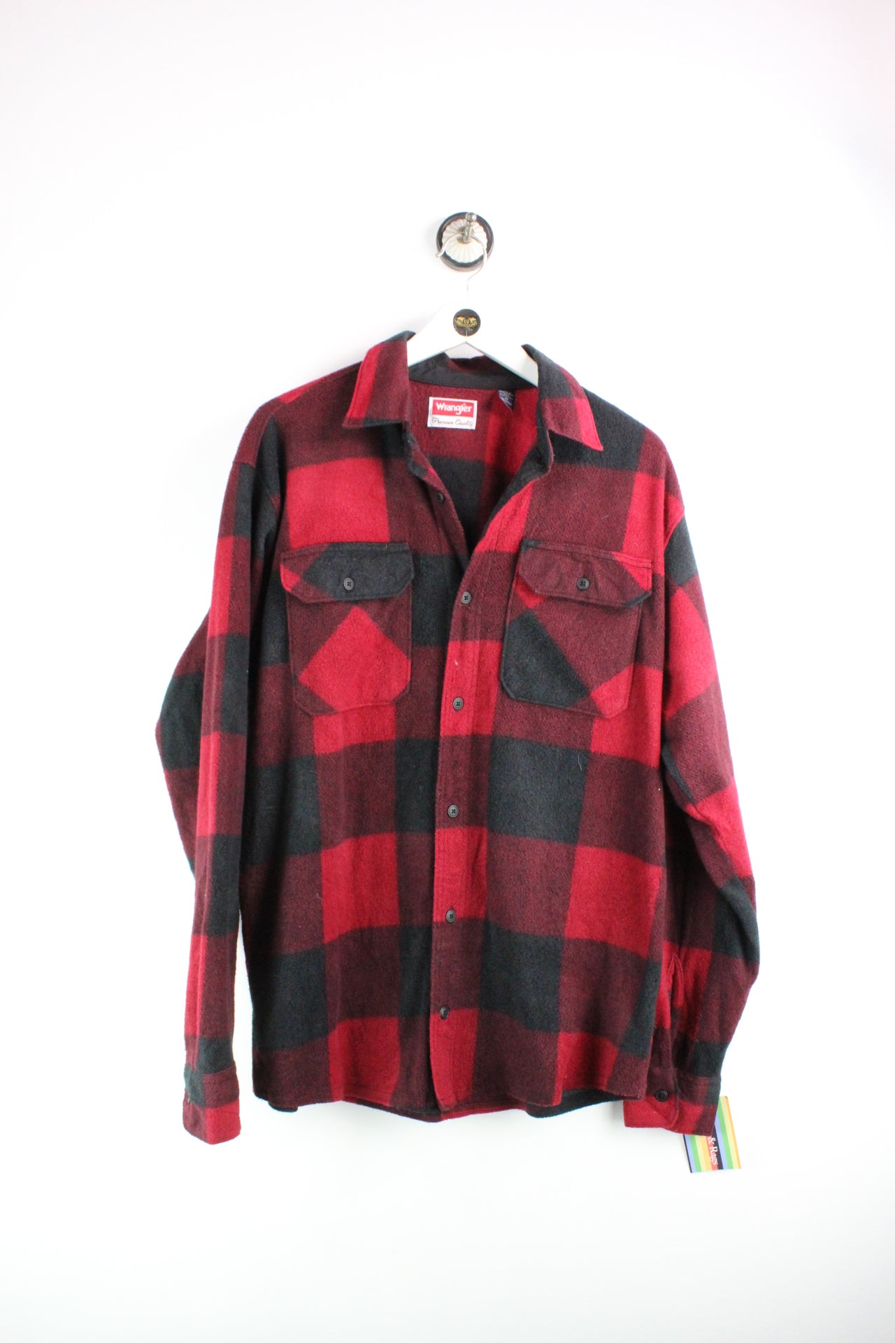 Vintage Wrangler Flannel Fleece Shirt (M) - Vintage & Rags