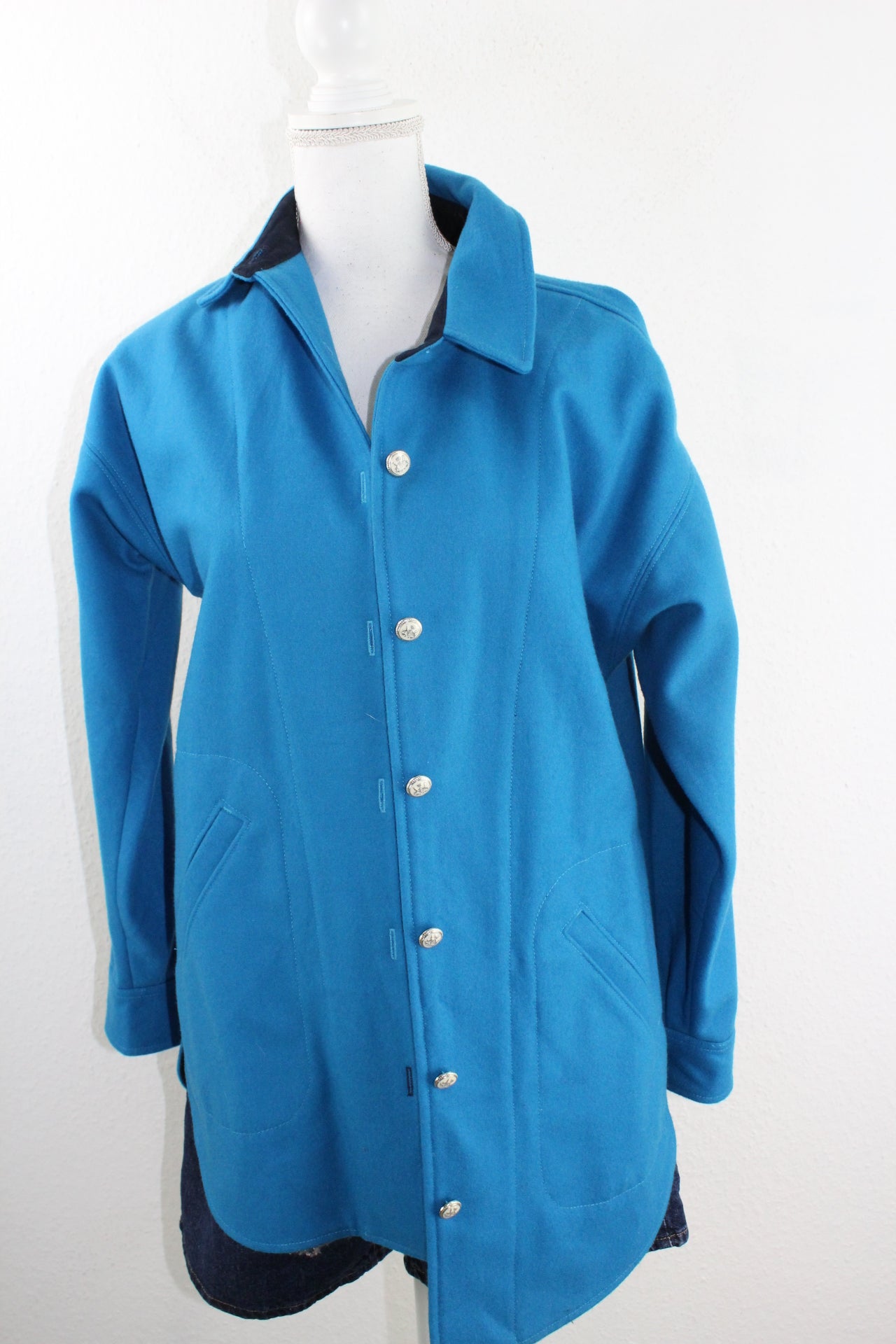 Vintage Blue Coat (S) - Vintage & Rags