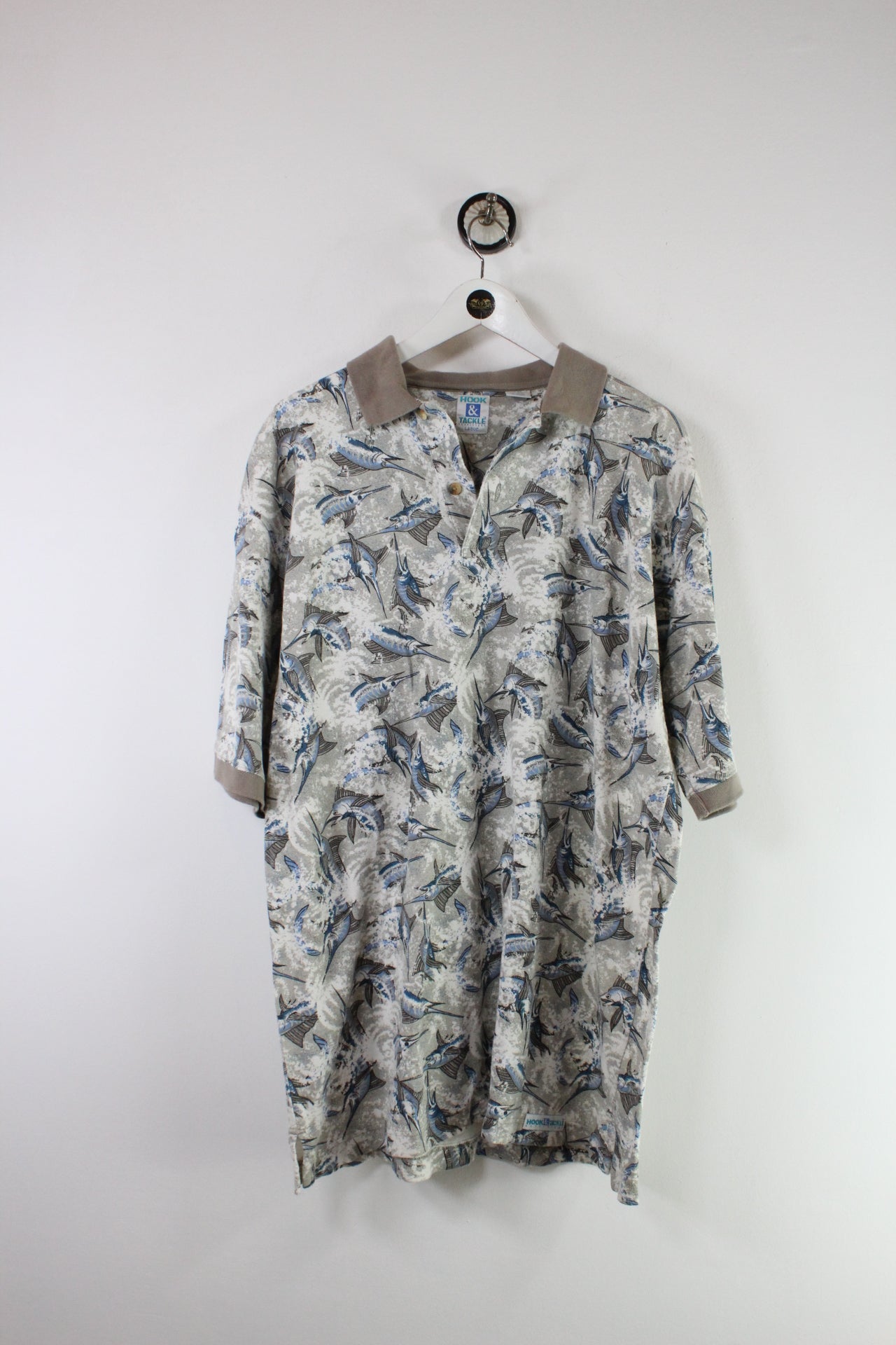 Vintage Fish Polo Shirt (L) - Vintage & Rags