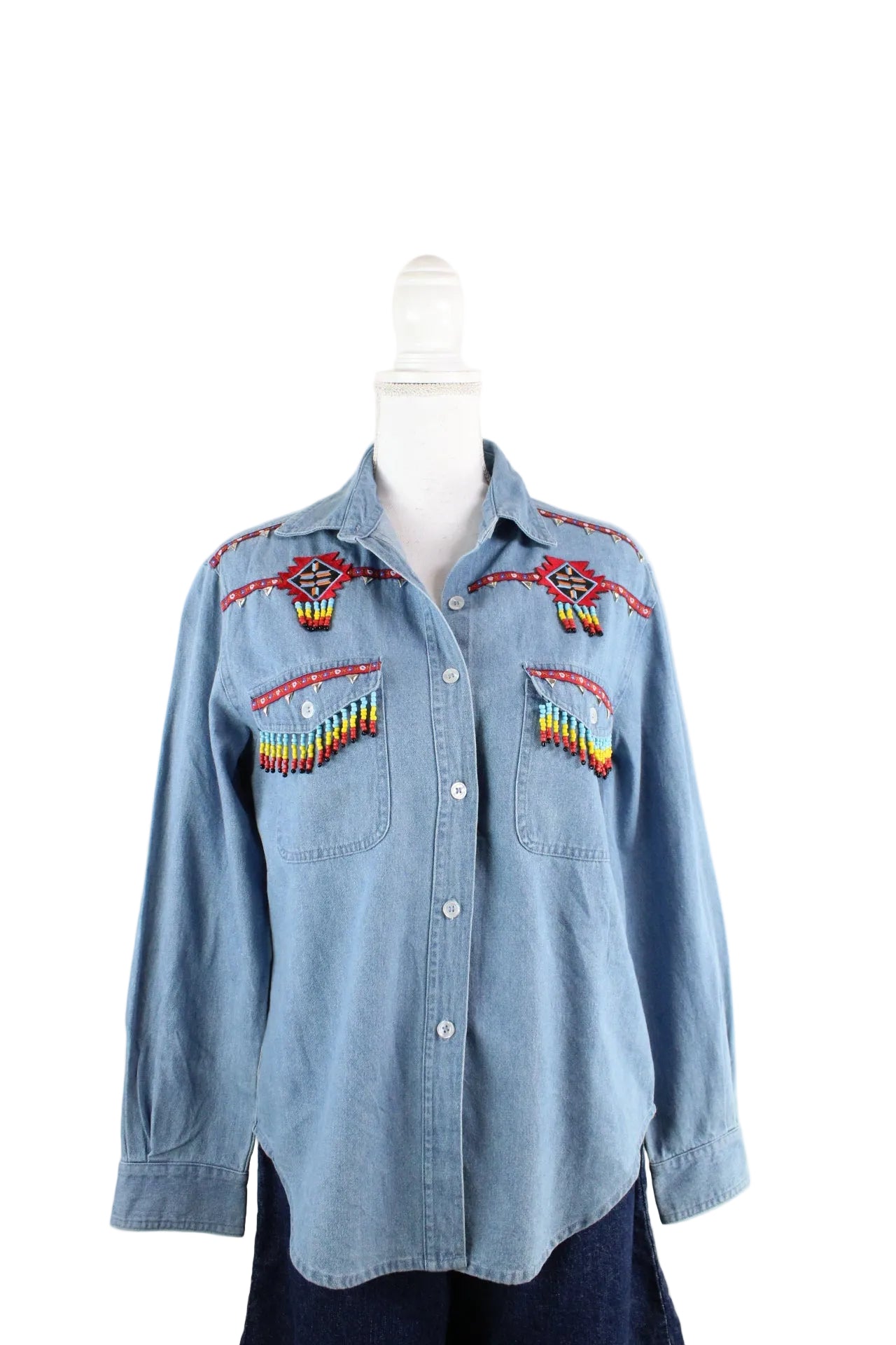 Vintage Lew Magram Denim Shirt (M) - Vintage & Rags