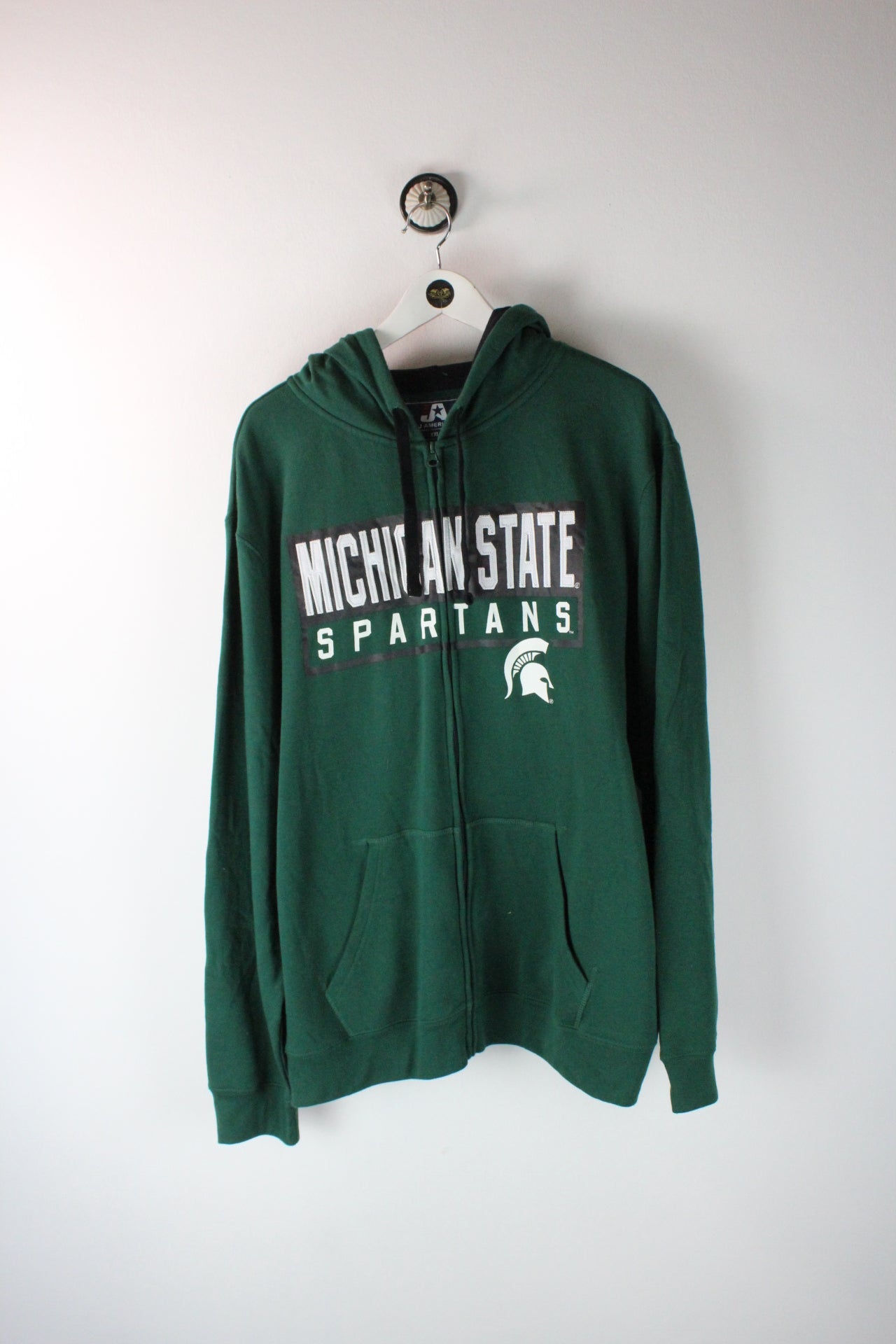 Vintage Michigan State Spartans Zip Hoodie (XXL)