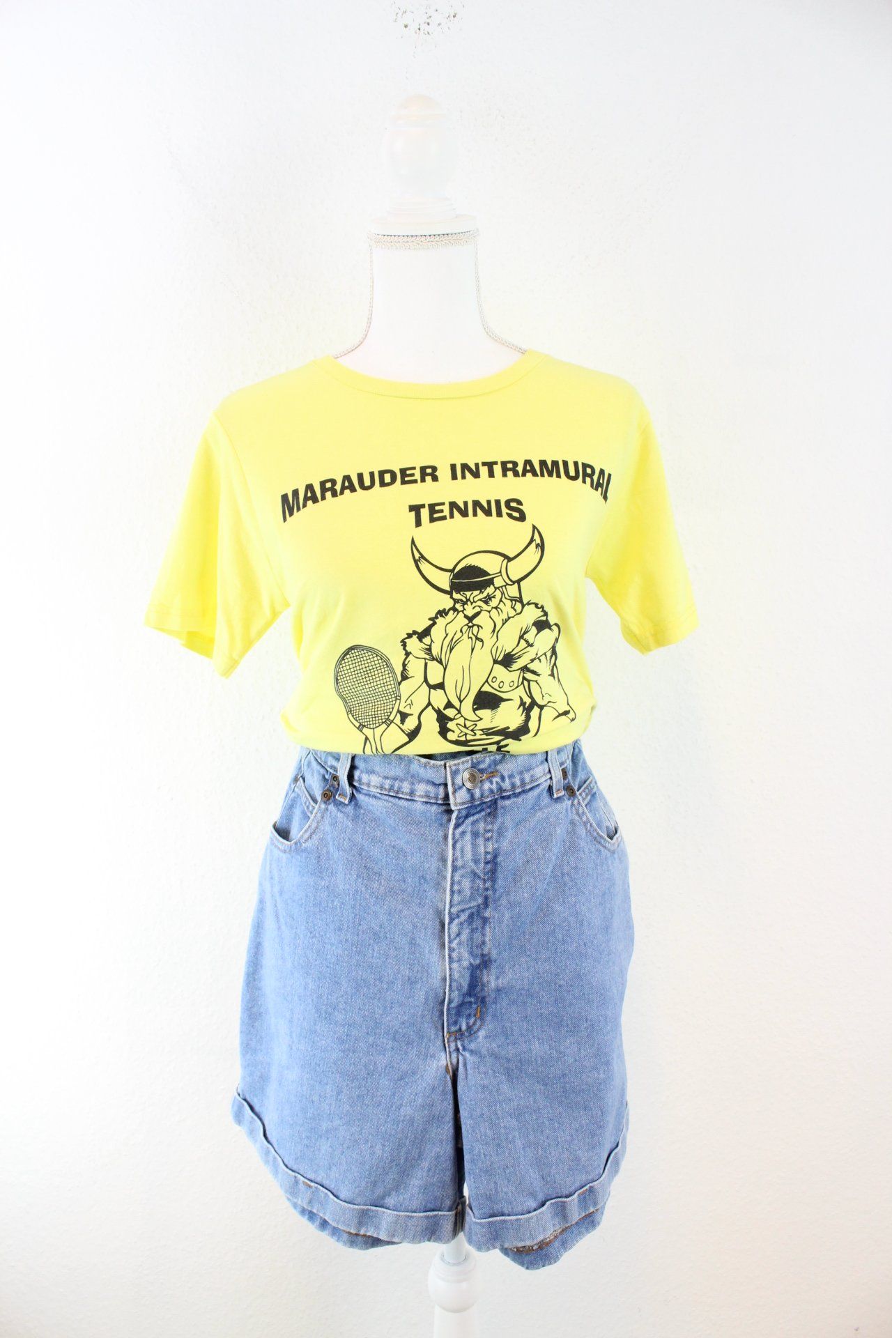 Vintage Anvil Organic Tennis T-Shirt (S) Vintage & Rags