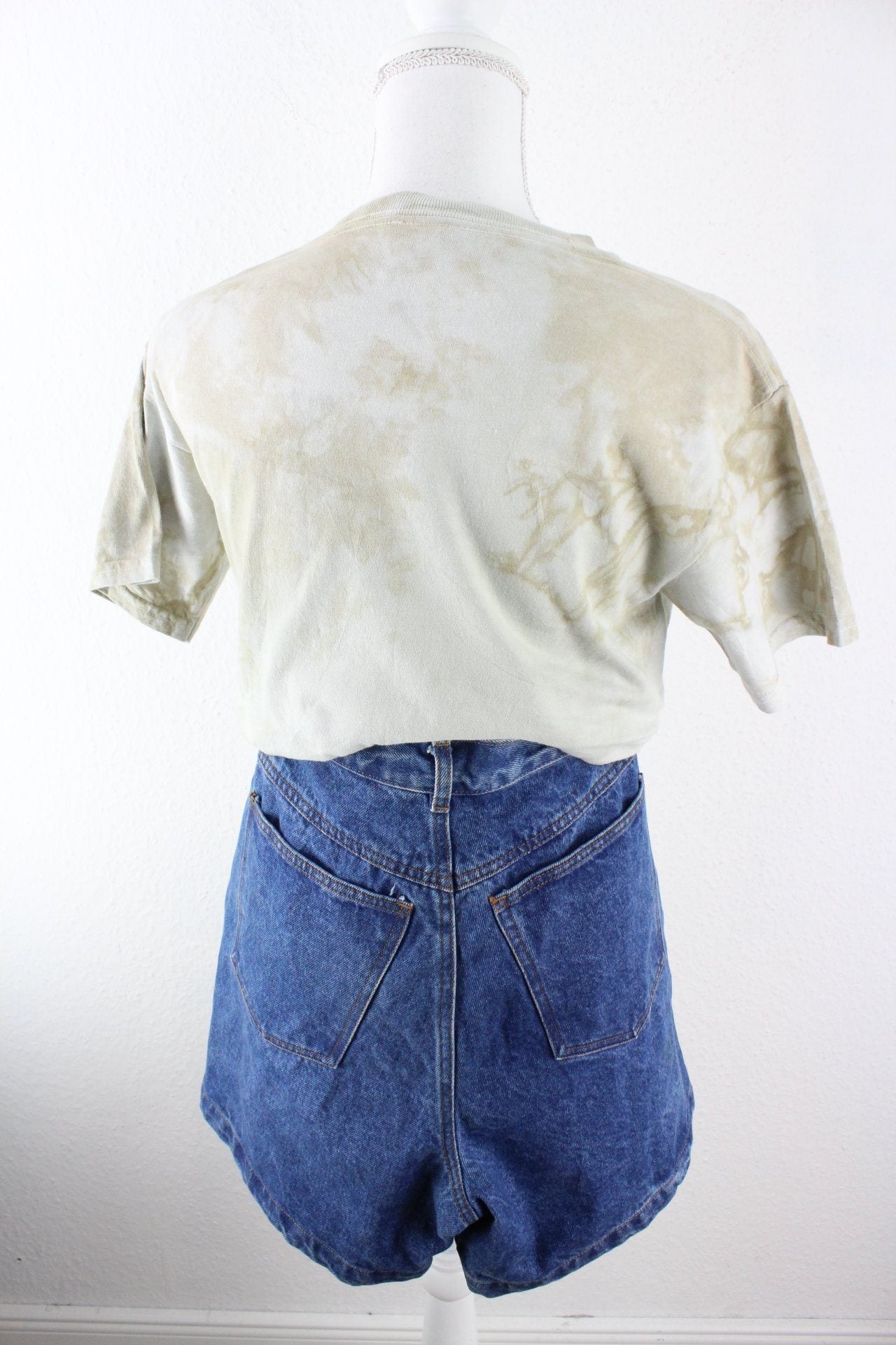 Vintage Beige Indians T-Shirt (S) Vintage & Rags
