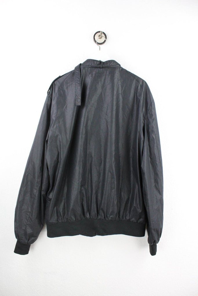 Vintage Black Polyester Jacket ( XL ) - Vintage & Rags