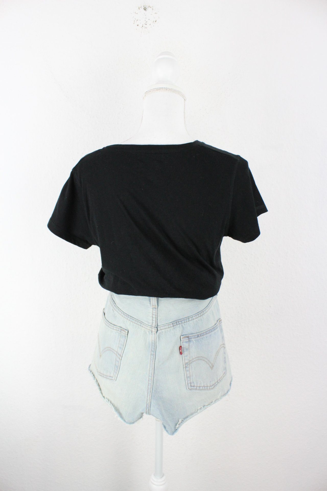 Vintage Black Sports T-Shirt (S) Vintage & Rags