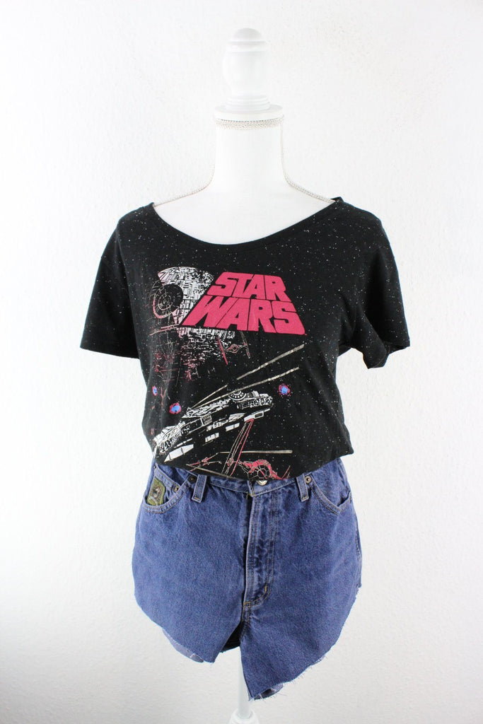 Vintage Black Star Wars T-Shirt (S) Vintage & Rags 