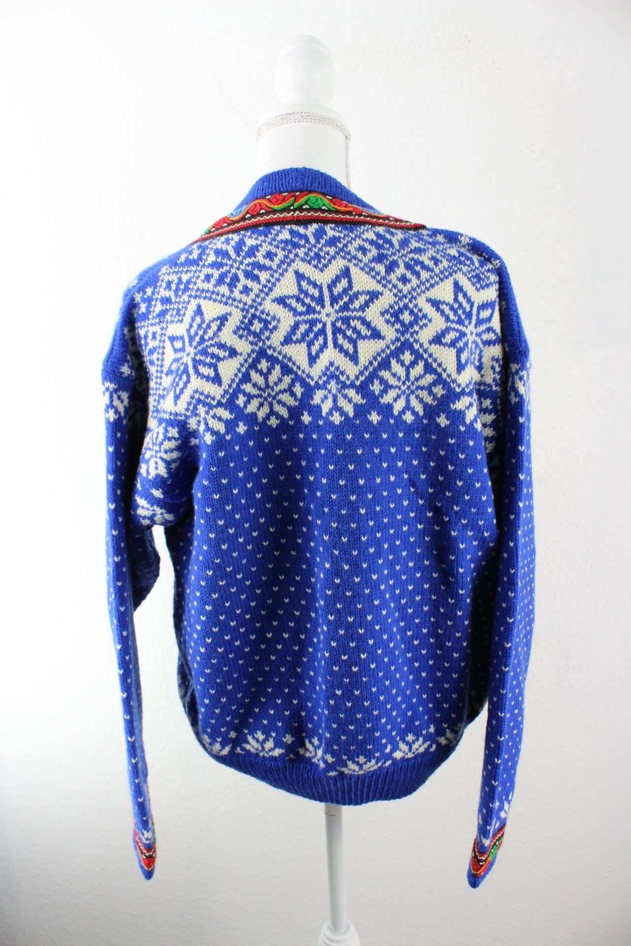 Vintage Blue Knit Cardigan (L) Vintage & Rags