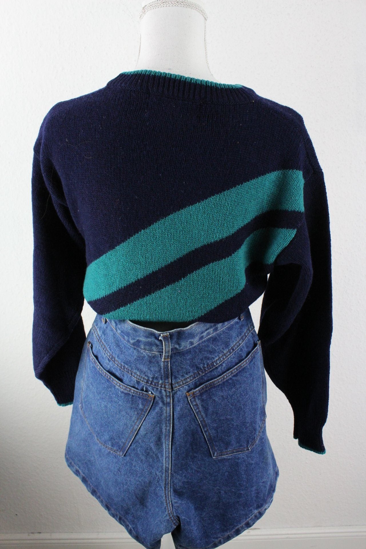 Vintage Blue Kristin Pullover (M) Vintage & Rags