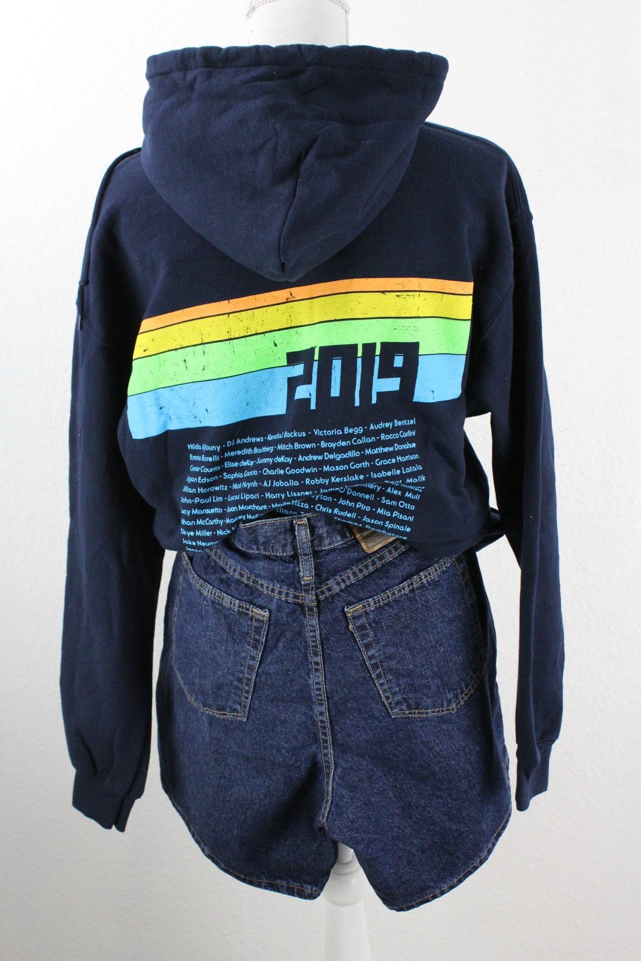 Vintage Blue St Chris Hoodie (L) Vintage & Rags
